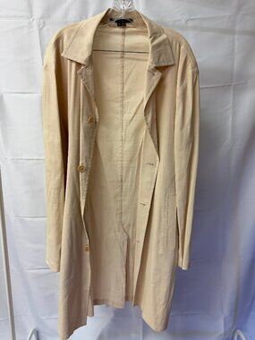 Theory Lightweight Linen Coat M EUC